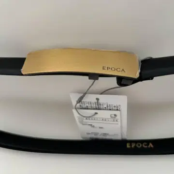 택 포함 미사용 새상품 EPOCA 블랙 벨트 골드 버클