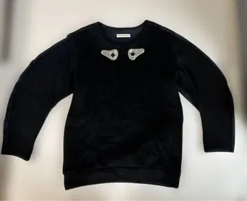 TSUMORI CHISATO 블랙 네이비 퍼 상의