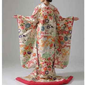 봄/가을 벚꽃 꽃 문양 새상품급 일본 의류 신부 우치카케