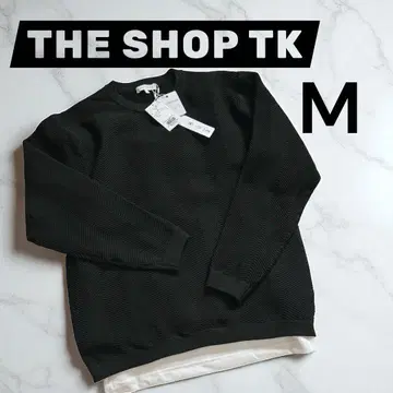 THE SHOP TK 트레이닝복 긴팔 블랙 남성용 레이어드