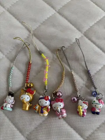 [지역 한정 키티] 스트랩 6개 세트