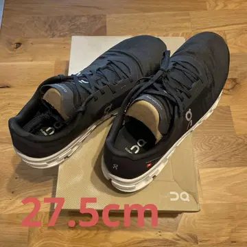 [미사용 새상품] On Cloudflow 4 블랙/화이트 9.5