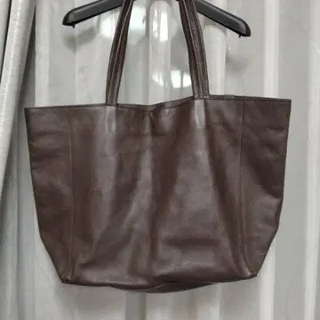 B:MING by BEAMS 가죽 토트백 다크 브라운 블랙