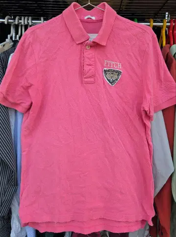 아바크롬비&피치 핑크 피케 셔츠