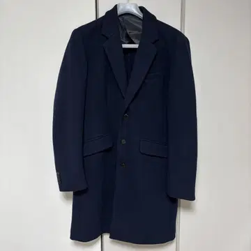 [남성용] REQUEST 네이비 체스터 코트