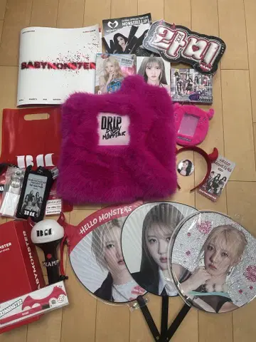 babymonster 베비몬 부채 응원봉 토트백 앨범