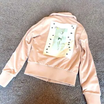 새상품급 adidas 핑크 저지 S 사이즈 백 프린트