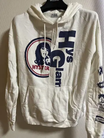 HYSTERIC GLAMOUR 후드티 화이트