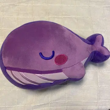 BTS 고래형 봉제 인형 보라색