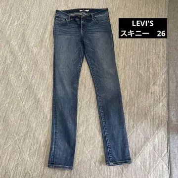 리바이스 스키니 26 데님
