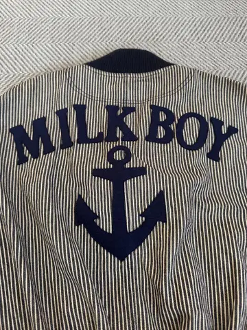 레어 Vintage 하라주쿠 90s MILkBOY 히코리 봄버 자켓