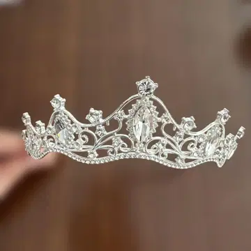 크리스탈 실버 티아라
