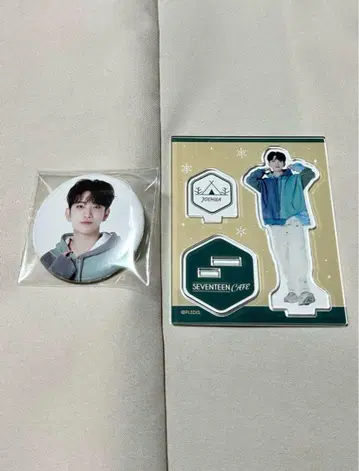 SEVENTEENCafe 조슈아 세트 캔뱃지 아크릴 스탠드 트레이딩 카드