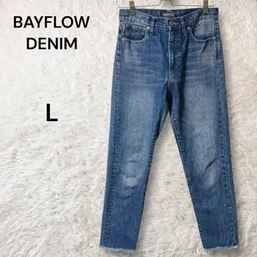 BAYFLOW DENIM 데님 팬츠 워시 가공 블루 L 청바지