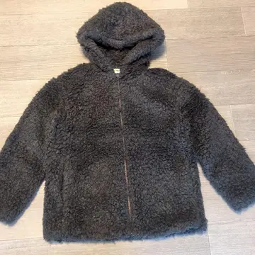 YM/1360 Re NAVE 푸들 보아 자켓 다크 그레이 XL