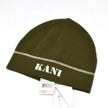 00s 미사용 칼카니 KANI 로고 자수 비니 니트 캡