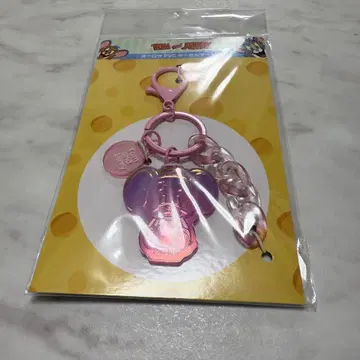 TOM&JERRY 톰과 제리 타피 오로라 PVC 키링 핑크