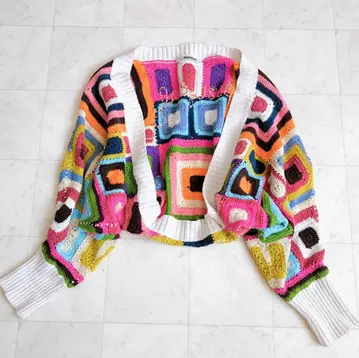 Desigual 총 패턴 니트 가디건