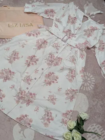 LIZ LISA 리즈리사 롱 원피스 플라워 프린트 원피스
