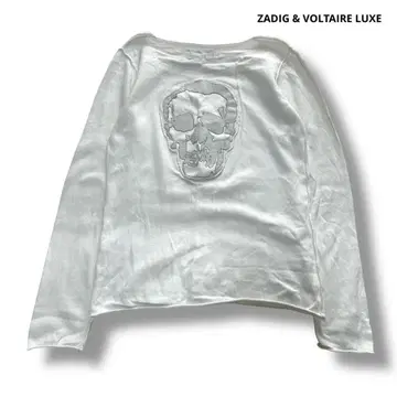ZADIG & VOLTAIRE LUXE 롱T 스컬 가죽 로고 y2k