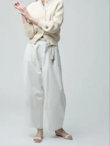 RHC Wide Military Pants 화이트 S 사이즈