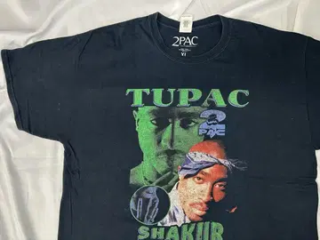 2PAC TUPAC SHAKUR 프린트 T셔츠 랩 T 힙합