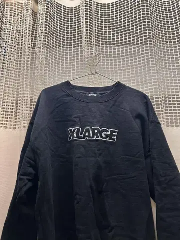 XLARGE 블랙 맨투맨 L 사이즈