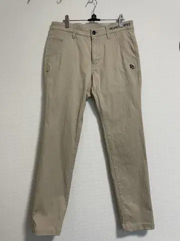 PEARL GATES 베이지 슬림핏 팬츠