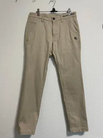 PEARL GATES 베이지 슬림핏 팬츠