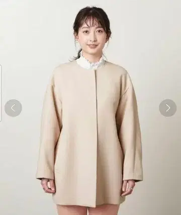 UNITED ARROWS 노카라 미들 코트