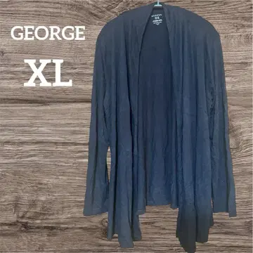 GEORGE 블랙 가디건 XL 볼레로 긴팔 블랙 겉옷