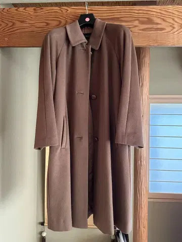 FIORE 브라운 롱 코트