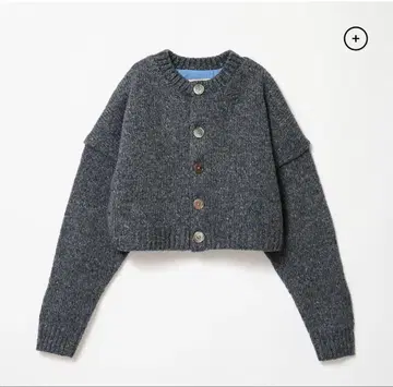 SHISHIKUI 시시쿠이 Mix cardigan C.GRAY