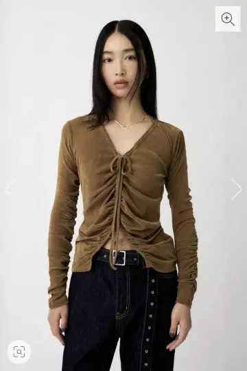 MOUSSY 마우지 SHEER VELOUR 가디건