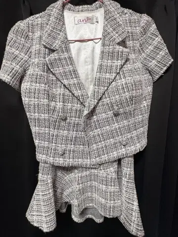 an 트위드 셋업 XS 사이즈