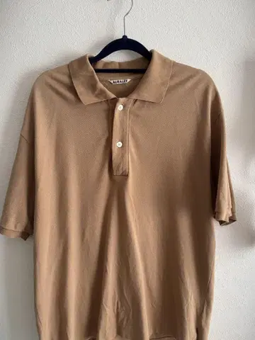 AURALEE Super Fine Cotton Pique Big Polo