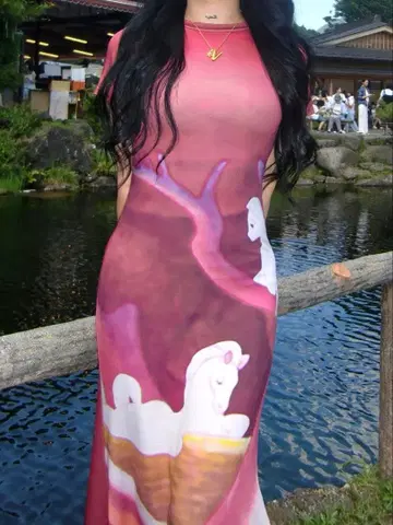 레어 YELLO Disney FANTASIA DRESS