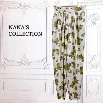 NANA'S COLLECTION ] 이지 팬츠 [ M ] 아이보리 꽃무늬
