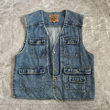 MANX 데님 베스트 코튼 EL 2XL 사이즈