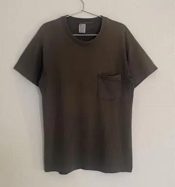 90s Hanes USA제 포켓T 페이드 블랙 SIZE M