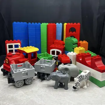 [정품 정크] LEGO 레고 듀플로 동물 기차 세트