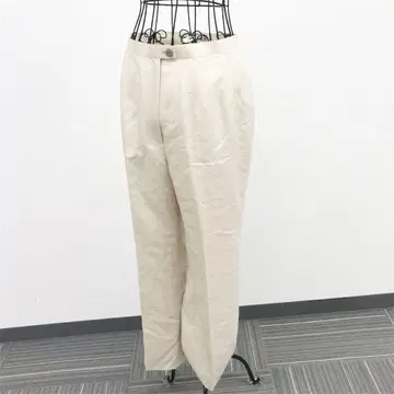 닥스 DAKS 팬츠 베이지 일본제 모 실크 혼방 깔끔한 무지 오피스