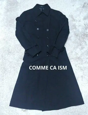 [ COMME CA ISM ] 컴시즘 블랙 롱 트렌치코트