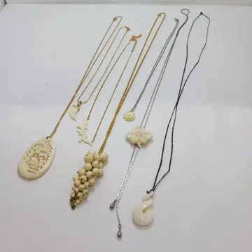 Y2892-8 고급 조각 목걸이 7세트 중량 53.6g