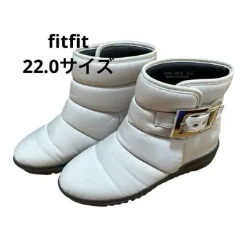 [ 새상품급 fitfit ] 퀼팅 하이 라이트 베이지 22.0 부츠