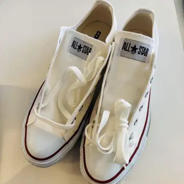 새상품 26.5cm ALL STAR 화이트 로우컷 스니커즈