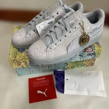 [원피스] PUMA x ONE PIECE 스웨이드 3 화이트 24cm