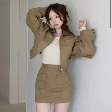 andmary Harper 루즈 트윌 재킷
