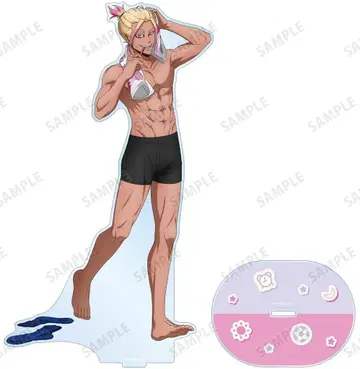 사기리 료세이 모닝 루틴 특대형 아크릴 스탠드 블루 록 새상품