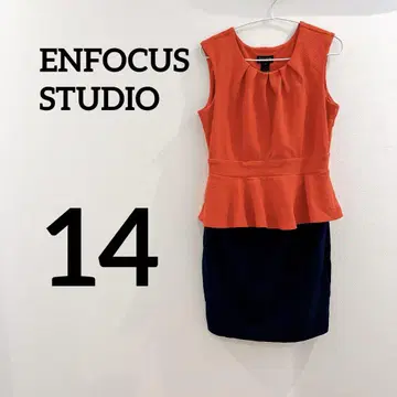 ENFOCUS STUDIO [ 14 ] 슬리브리스 원피스 페플럼